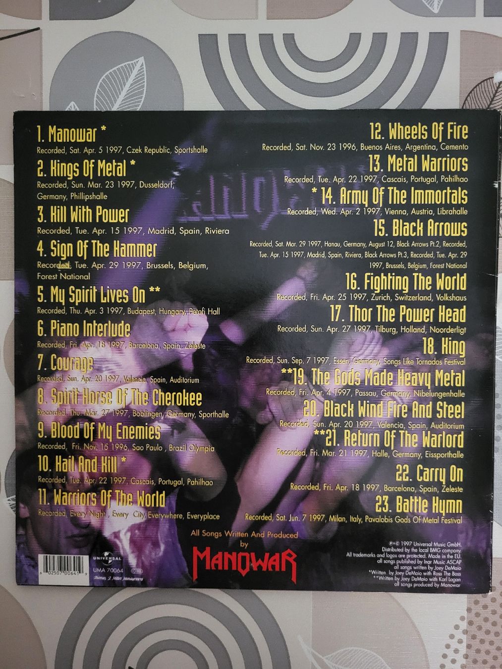 Dischi in vinile: Manowar - Hell on Wheels (Live) 3xLp – Usato da Fribourg venduto da Nuno_Dias 1