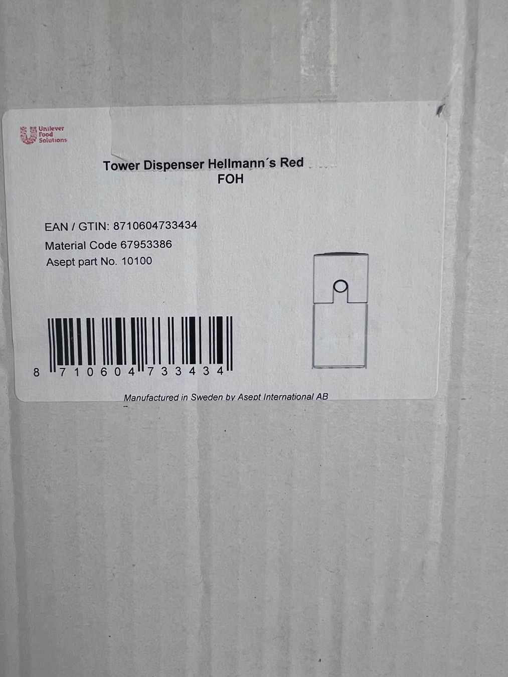 Behälter & Ähnliches: Tower Dispenser Hellmann's – Neu (gemäss Beschreibung) aus Root von Tech-Nick 7