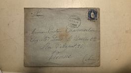 1901 Rp. Stehende Helvetia nach Vienne