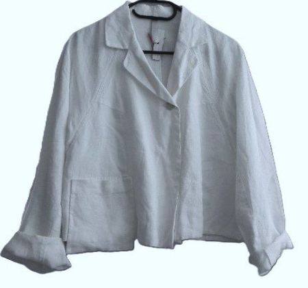 CREA CONCEPT ca.Gr. 40 42 kürzere Leinen Jacke s.Masse