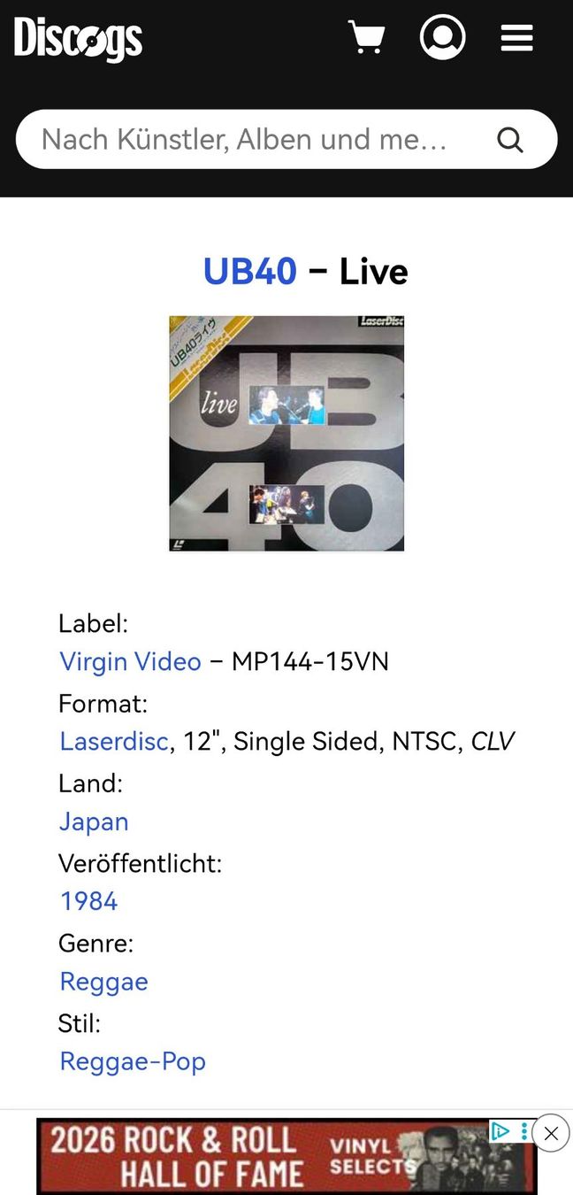 CD: UB 40 live Sammlerstück – Nuovo (secondo la descrizione) da huenenberg venduto da Suizofelize 2