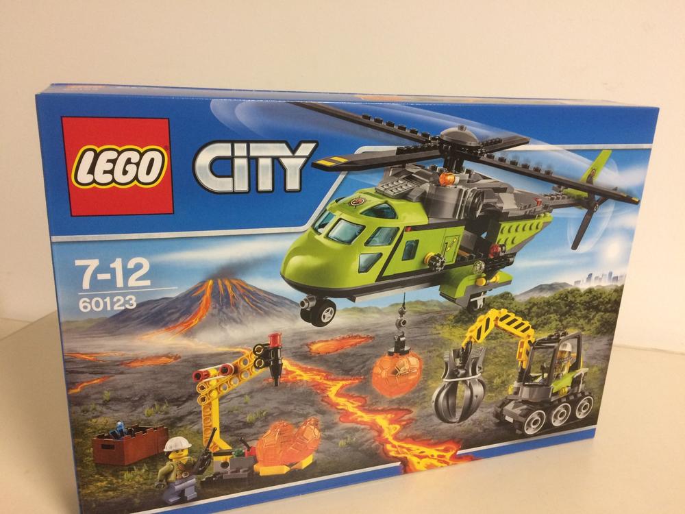 LEGO CITY 60123 L'ELICOTTERO DEI RIFORNIMENTI VULCANICO new