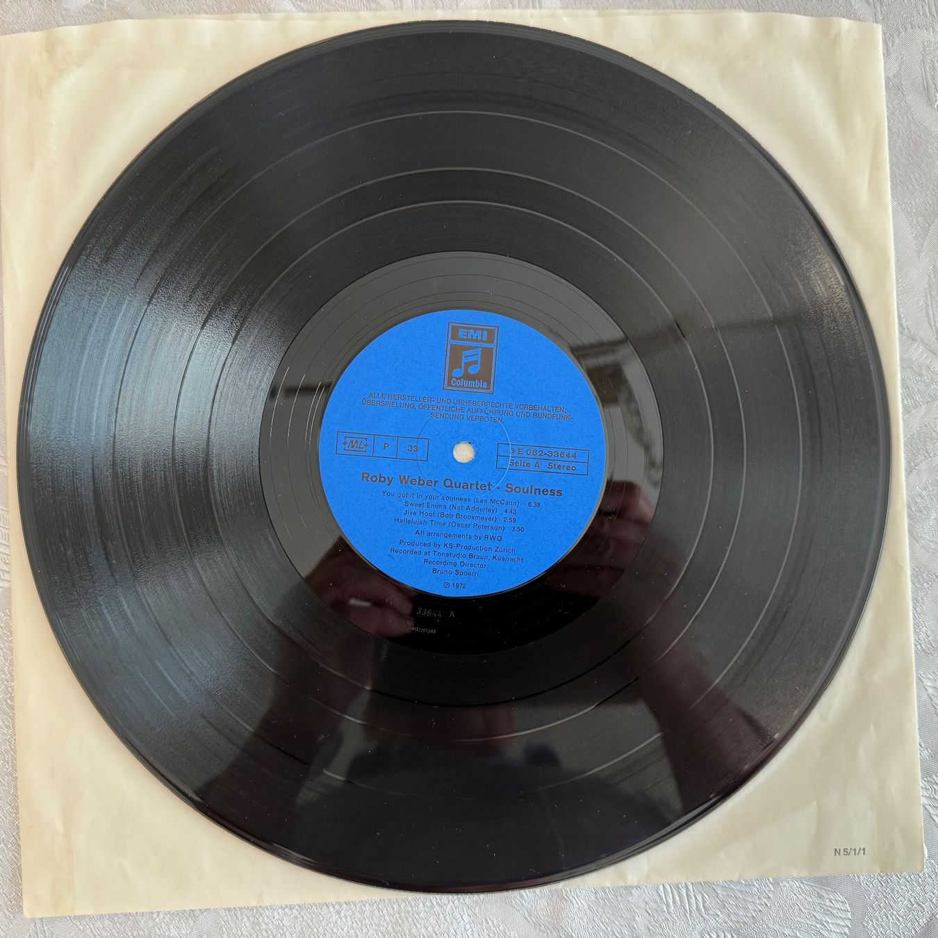 Dischi in vinile: ROBY WEBER QUARTET - SOULNESS – Usato da Zürich venduto da fehlton 2