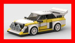 Bausatz im Stil von Audi S1 Quattro Rally Klemmbaustein