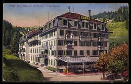 AK Rigi-Klösterli, Partie am Hotel Sonne