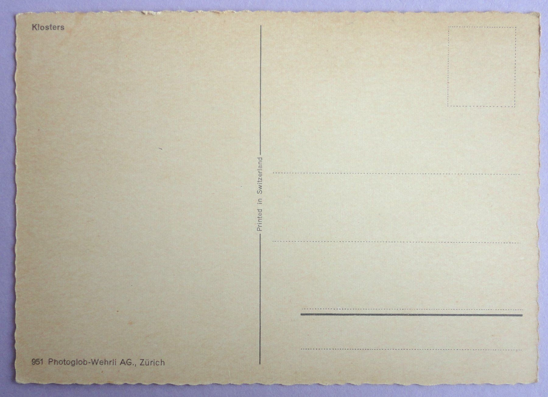 Cartes postales: Klosters – D'occasion à Fétigny par Billy2miny 1