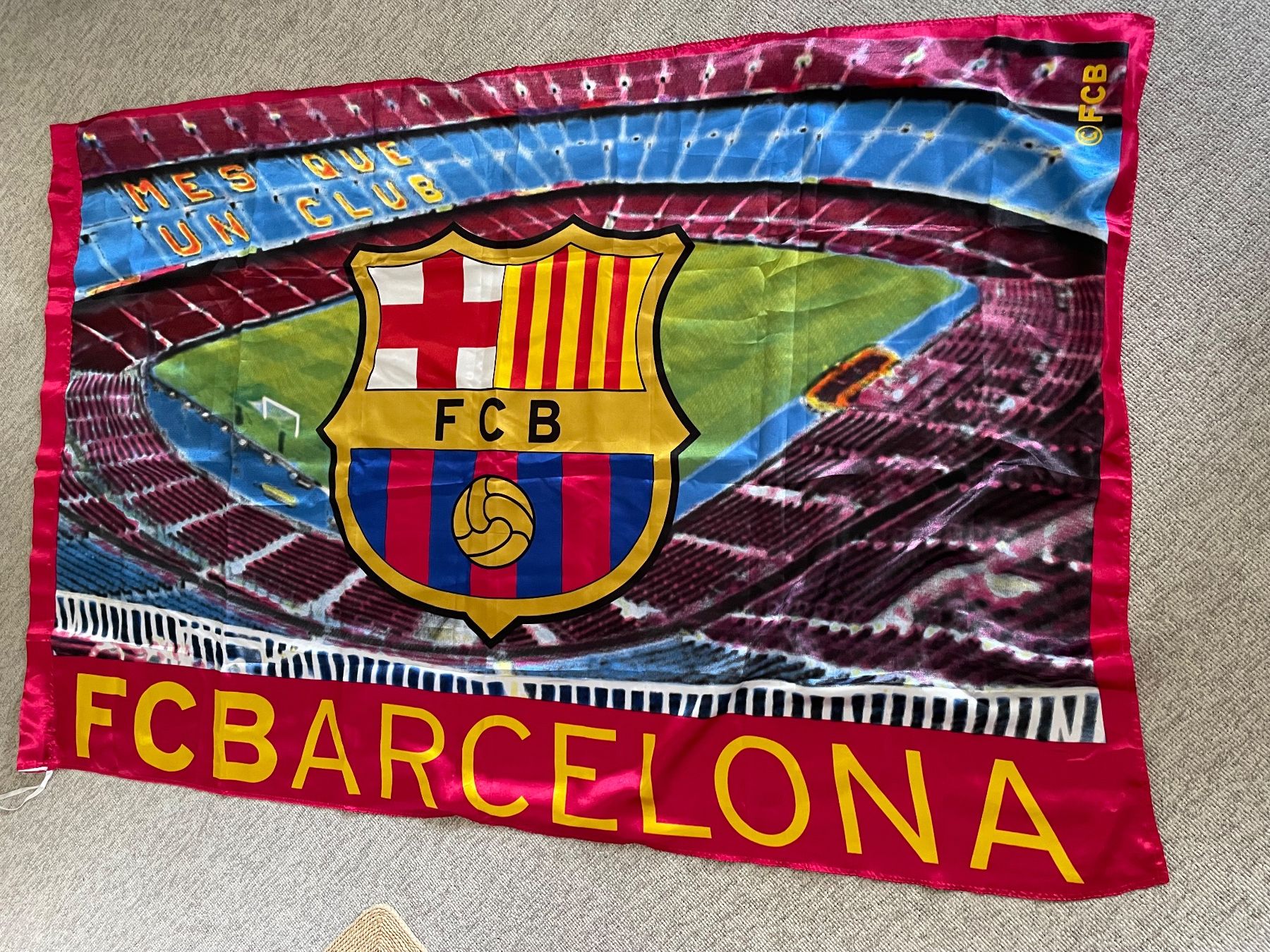 FC Barcelona Bandiere: FC Barcelona Fahne – Usato da Speicher venduto da boaserra