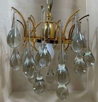 Vintage Designer Glas Deckenleuchter