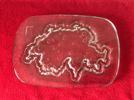 Glasi Hergiswil,   grosse Platte,  Käseplatte,  Aperoplatte