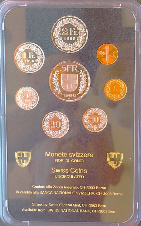 Münzsatz Schweiz 1996 stgl Kaufen auf Ricardo