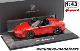 PORSCHE 911 (991/2) Speedster 2019 indischrot 1:43 von SPARK
