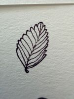 Gummistempel Blatt mit Blattadern – Natur / Pflanzen / Herbs