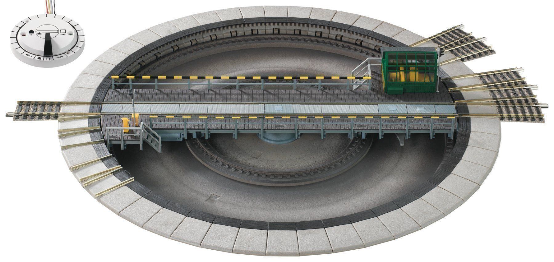 Fleischmann Modellini di ferrovie: Fleischmann - Bahnbetriebswerk-Set 5-teilig HO/DC – Nuovo e nell'imballaggio originale da Rotkreuz venduto da MOBAHN-1zu87 1