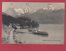 Schiffe Schweiz :  Beatus in Beatenbucht Thun Militärstempel