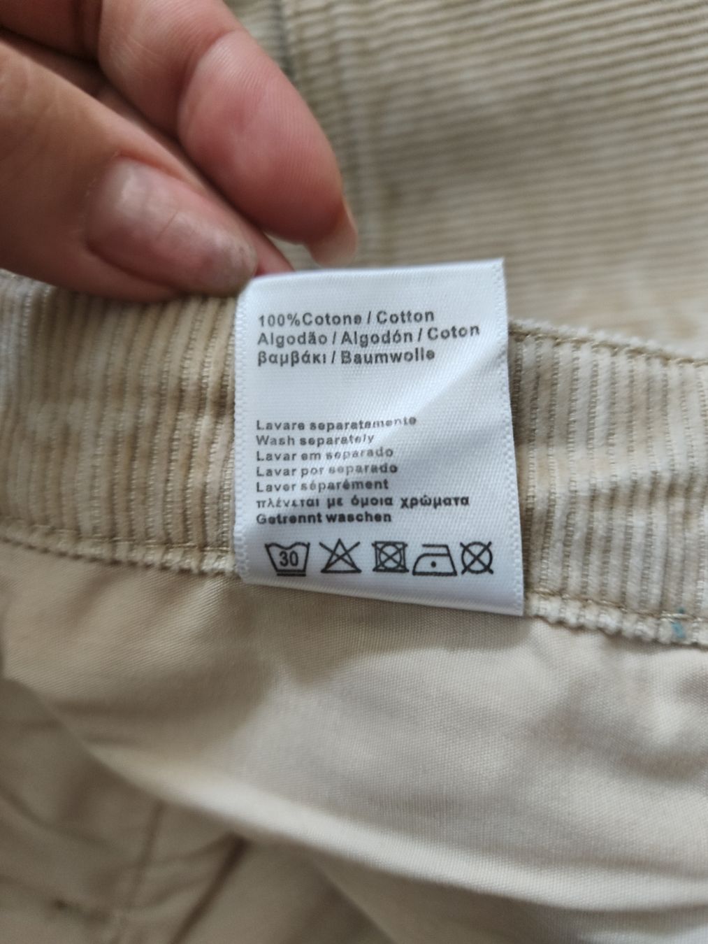 Pantaloni: Cordhose, Damen beige, Grösse M – Usato da Bern venduto da Tschu_Tschu 3