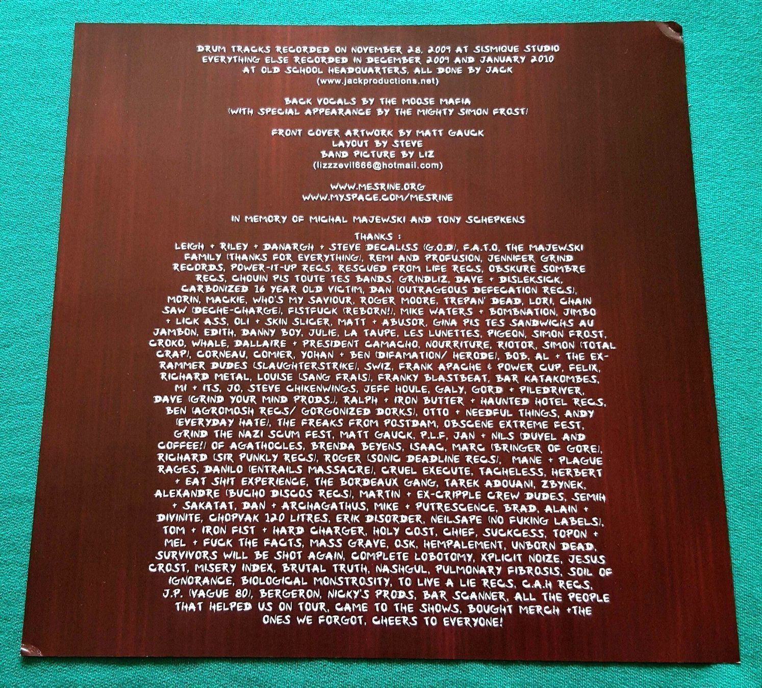 Dischi in vinile: Mesrine - Obsessive Compulsive - Limited 300 Hand-Numbered – Usato da Uster venduto da Zardodel 7