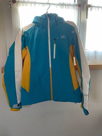 Skijacke Halti blau-gelb-weiss