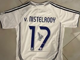 Maglia Real Madrid Nistelrooy autografata + COA