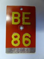 Velonummer BE 86