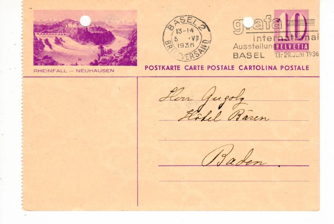 Alle Briefmarken: Bildpostkarte, Rheinfall – Gebraucht aus Wolhusen von Curver9