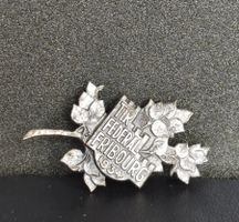 Antikes Schützenabzeichen Silber TIR FEDERAL FRIBOURG 1934