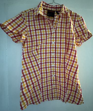Mammut Red/Yellow Checked Shirt - Size XS - Great for Summer