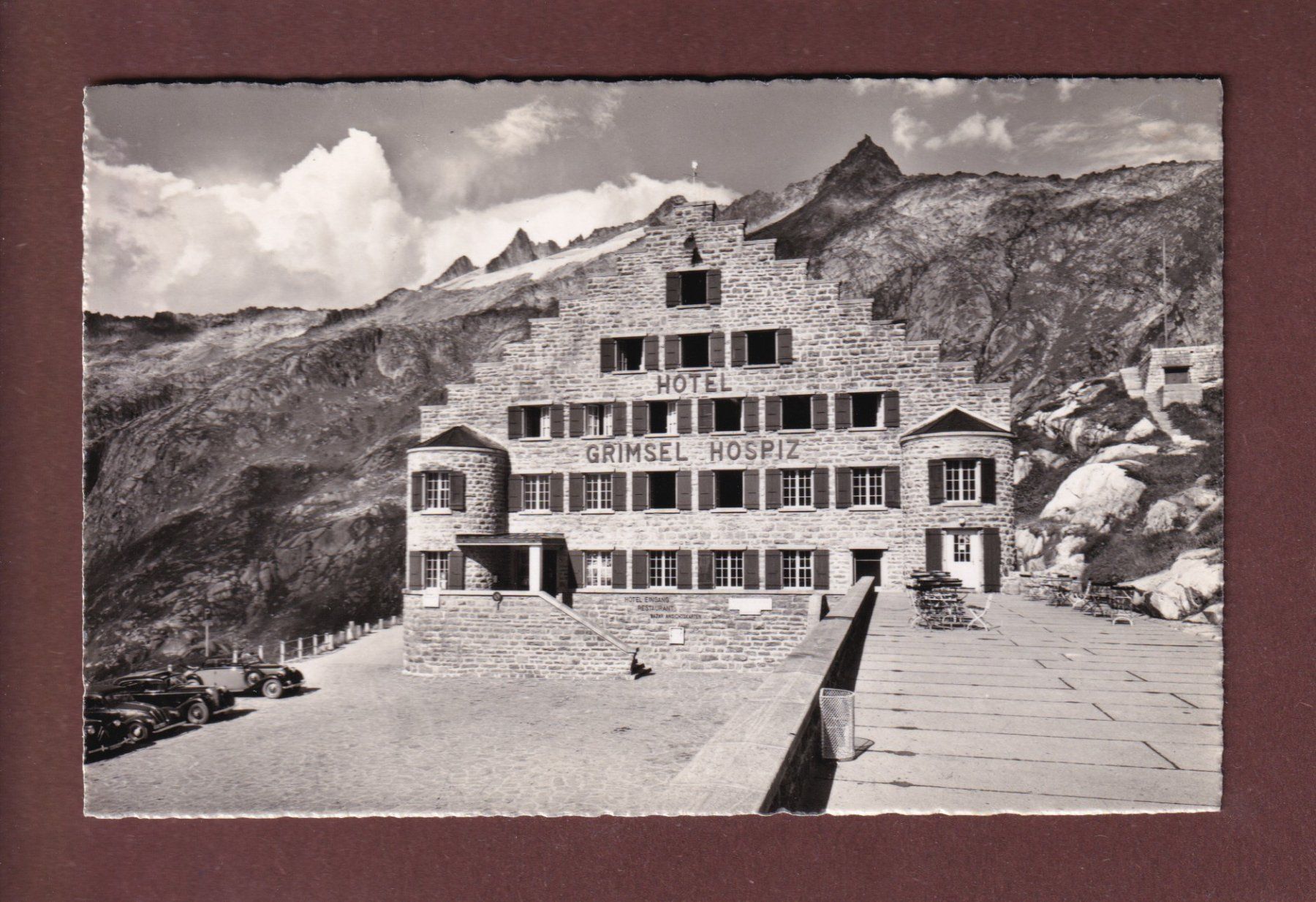 Cartoline postali: Hotel GRIMSEL-HOSPIZ - Gerstenhörner – Usato da Pully venduto da nicecards-shop