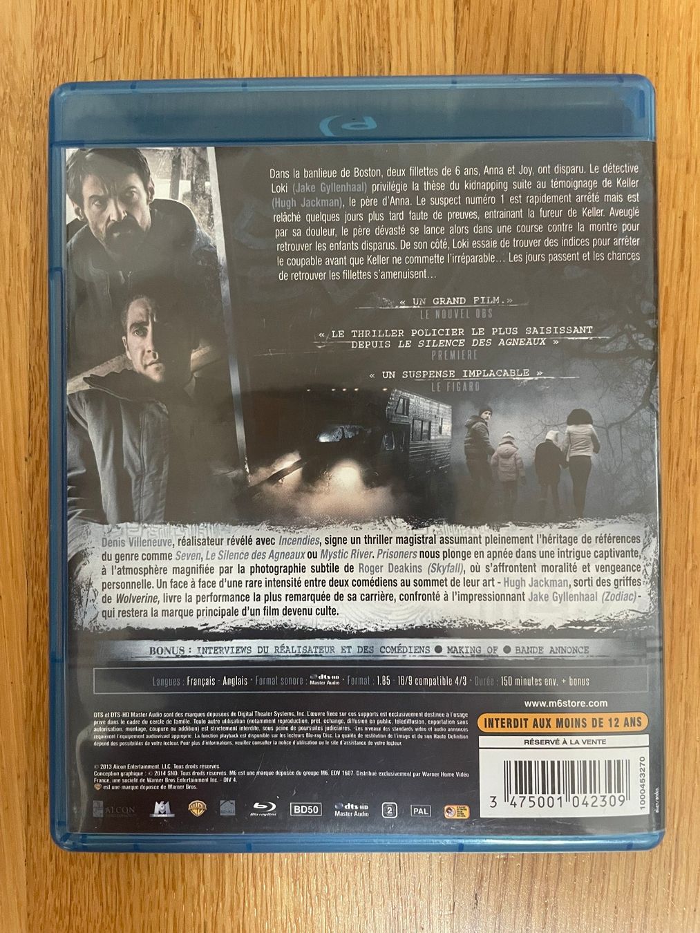 Tutti i DVDs: Prisoners (blu-ray) – Usato da Vevey venduto da c_lathion 1