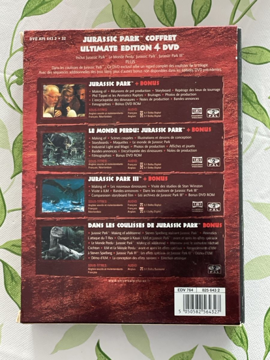 Tutti i DVDs: Coffret Jurassic Park – Usato da La Tour-de-Peilz venduto da Danjor 1