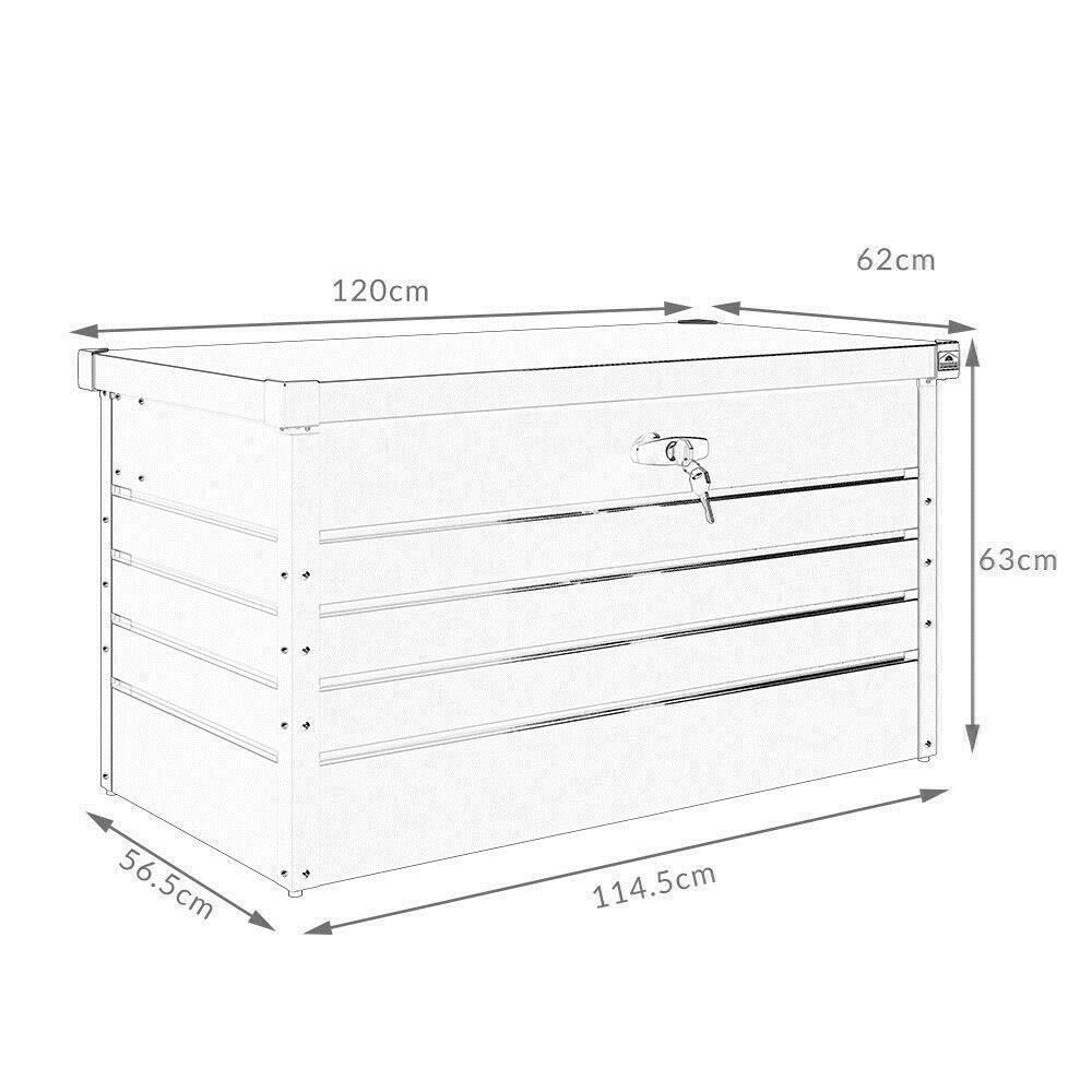 Box contenitori: Gardebruk Metall Auflagenbox 360L – Nuovo e nell'imballaggio originale da Bottighofen venduto da zaap 3