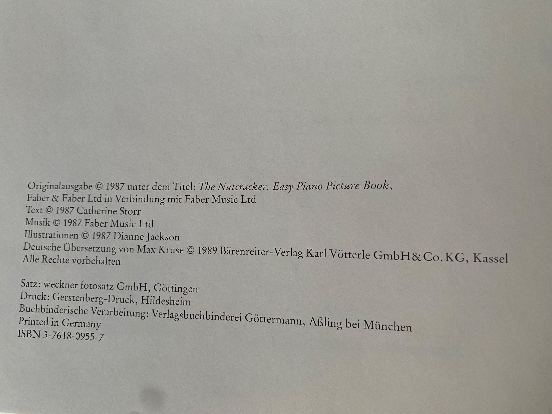 Libri: Der Nussknacker/ein Bilderbuch mit Musik - Max Kruse – Usato da Schwarzenburg venduto da Michellu 4
