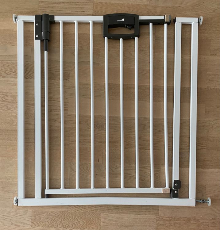 Produktbild von Geuther Türschutzgitter Easylock Plus 80,5 - 88,5 Cm | In Weiß Ohne