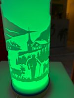Schweizer Lampe mit Bergmotiv- Romantische Beleuchtung!