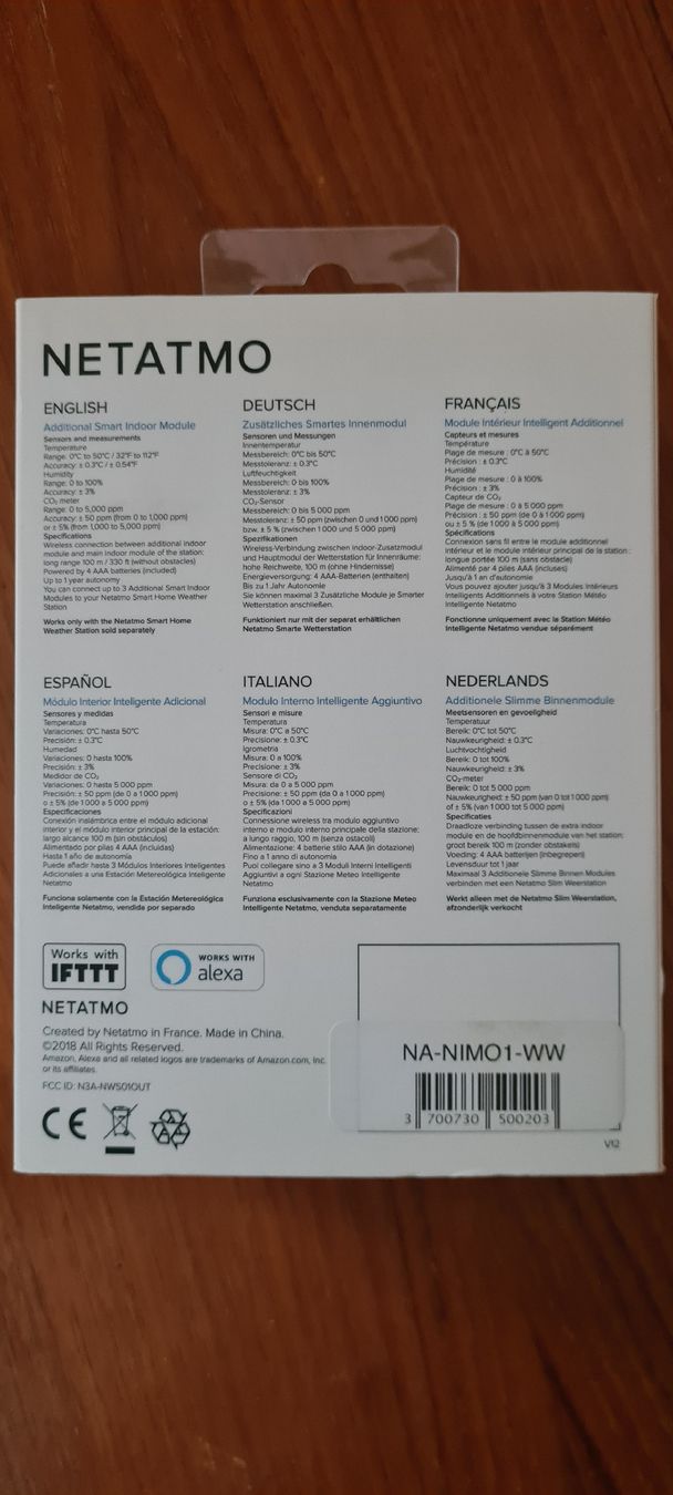 Netatmo Altro per la casa: Netatmo Aditional Smart Indoor Module – Nuovo e nell'imballaggio originale da Zürich venduto da carlosfernandez 3