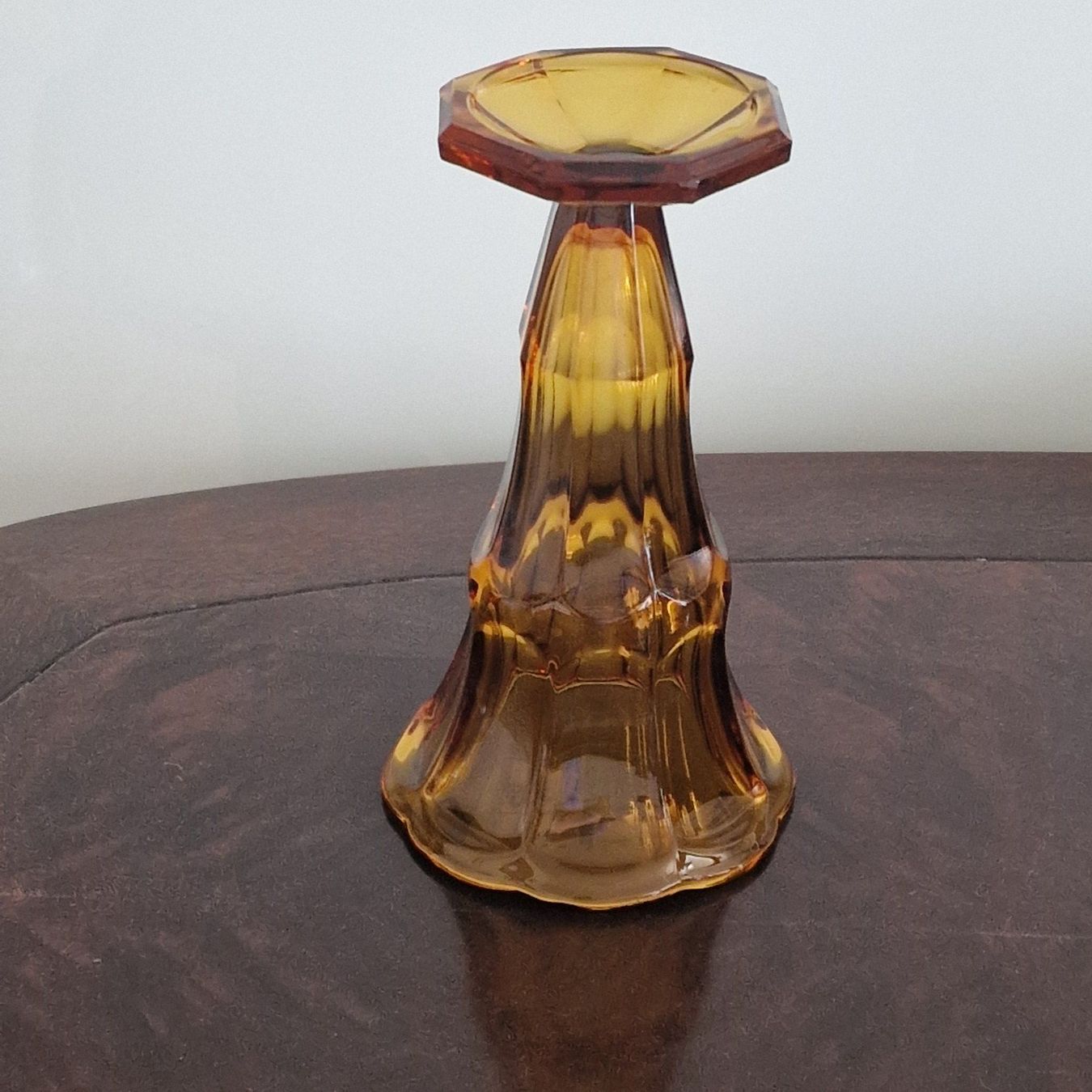 Vasi & Recipienti: Antiker Glas-Vase Bernstein Goldfarben, Jugendstil – Usato da Birr venduto da sen_sy55 3