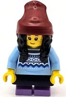 LEGO City cty1686 Child - Girl, Bright Light Blue Knit Fair