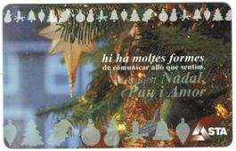 Telefonkarte Andorra Weihnachten