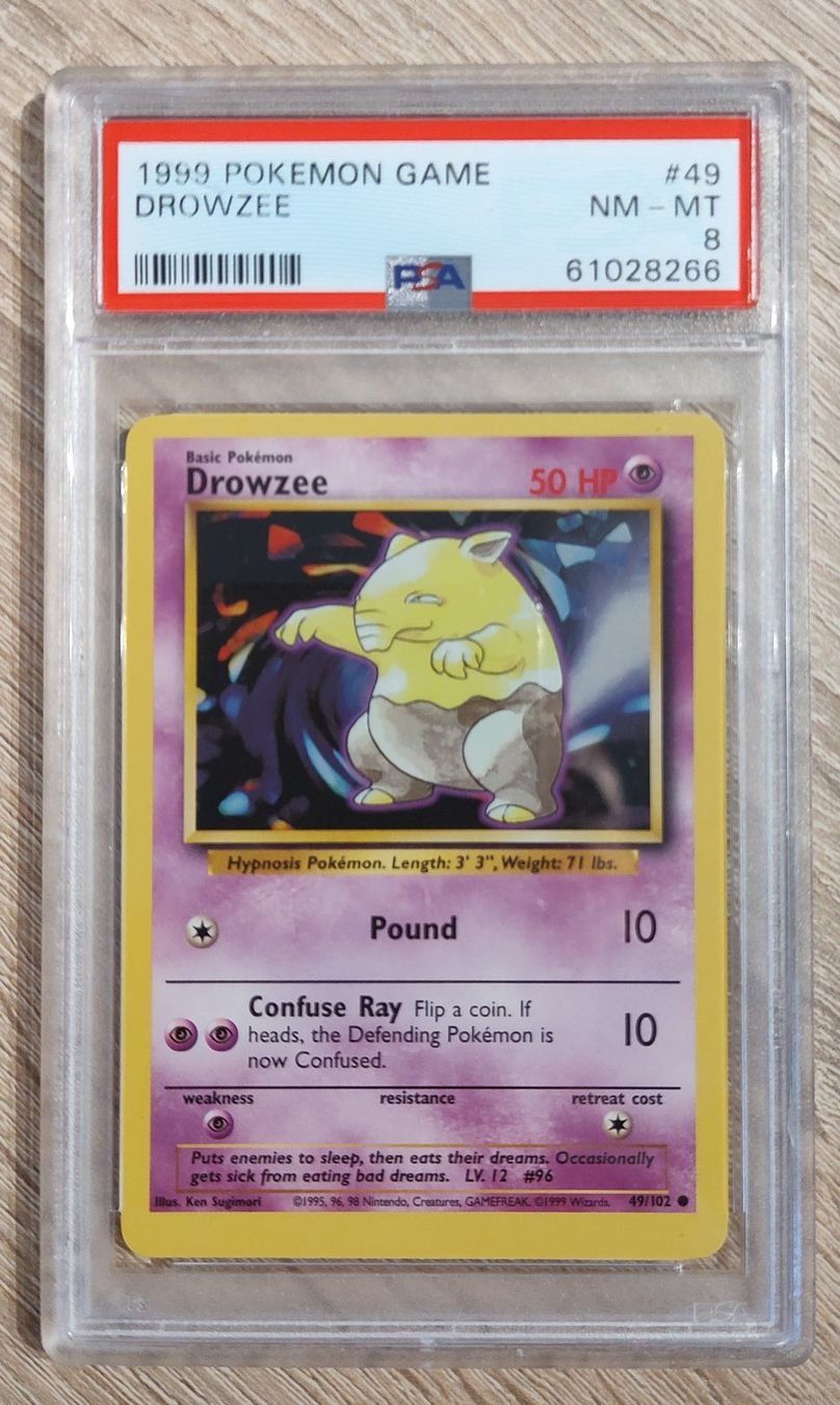 Pokémon Carte collezionabili: Drowzee #49 PSA 8, NM-MT, Pokemon Base-Set – Nuovo (secondo la descrizione) da Boswil venduto da ShoppingCenterCity