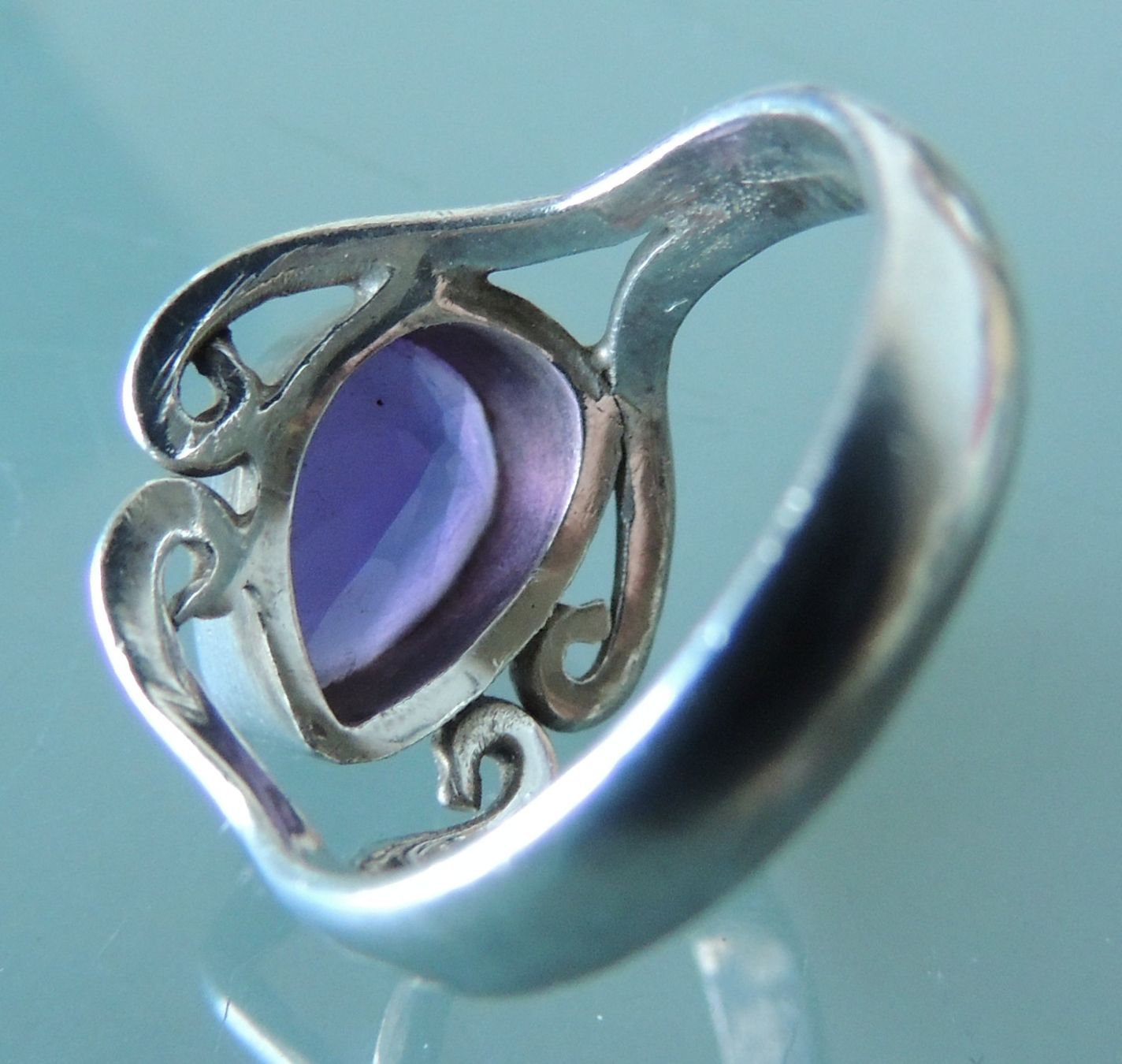 Anelli: Amethyst Silber 925 Fingerring Gr. 59 – Usato da Waldenburg venduto da schaller707 4