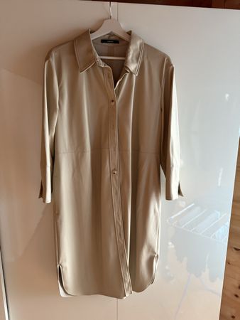 Schickes Someday Kunst-Lederkleid Gr. 38 beige