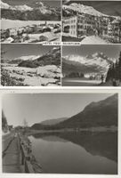 Silvaplana GR 4 AK Hotel Post + Ansichten mit See ab 1935