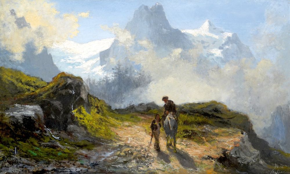 Arnold Steffan (1848-1882): Rosenlaui / Wetterhorn, 1872 (Gebraucht) in ...