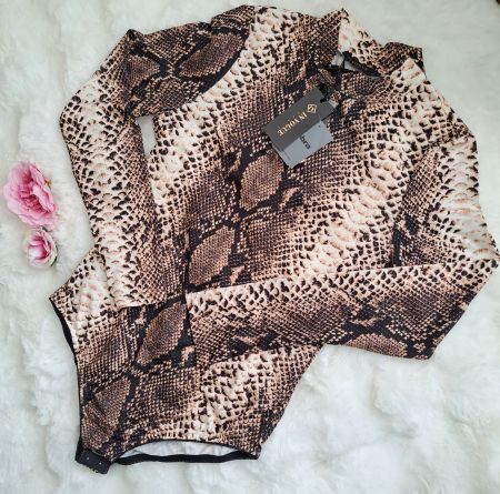 Body femme - imprimé motif serpent - Neuf - S/M /Damenbody