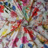 Leichter Baumwolle Viskose Batist 1.50x1.40m Fiori