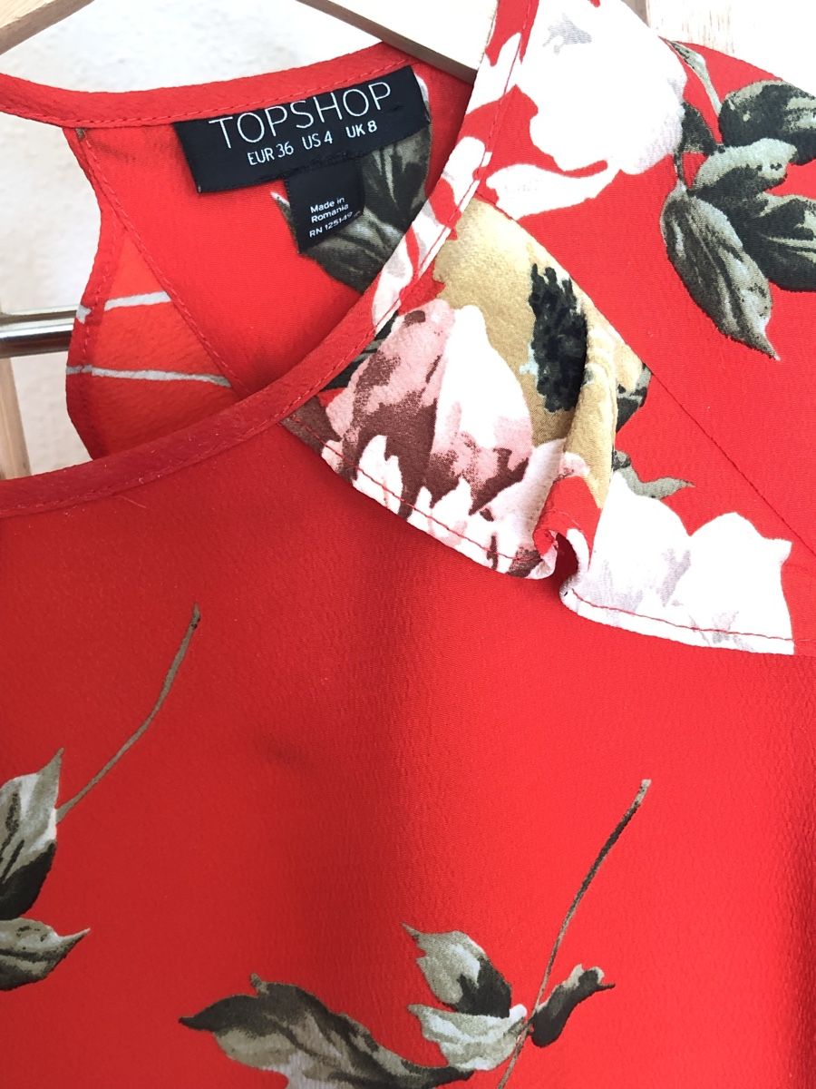 Topshop Vestiti: Robe à fleurs rouge – Nuovo (secondo la descrizione) da Clarens venduto da ale_yc7t 6