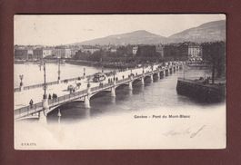GENEVE - Pont du Mont Blanc - Tram - 1904 CPN