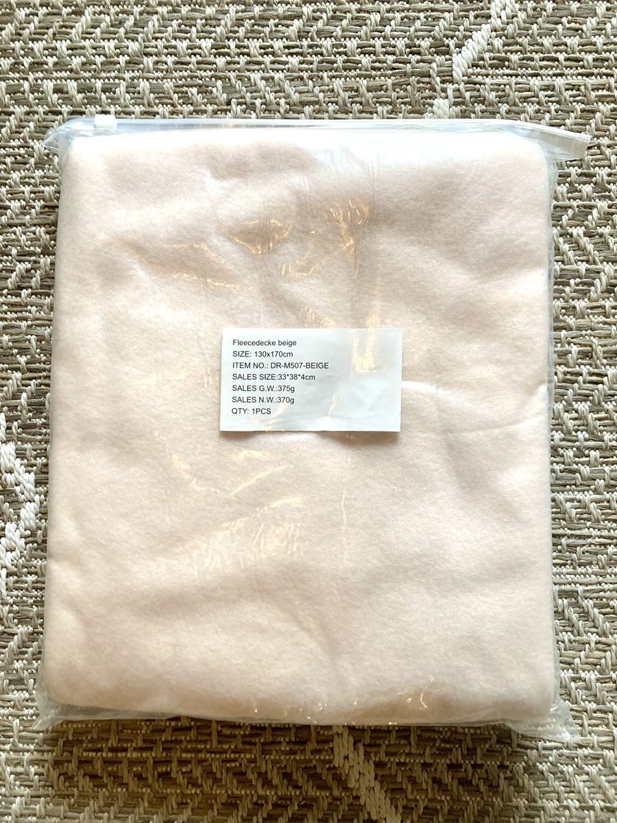Coperte: Fleece Decken (3Stck) apricot-beige – Nuovo e nell'imballaggio originale da Stäfa venduto da Gian-S 2