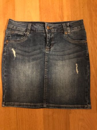 Mini Jupe Jeansrock XS 34 blau denim