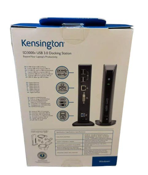 Dockingstation: Kensington SD3000V USB 3.0 Dockingstation mit DVI Video – Gebraucht aus Basel von David25 3