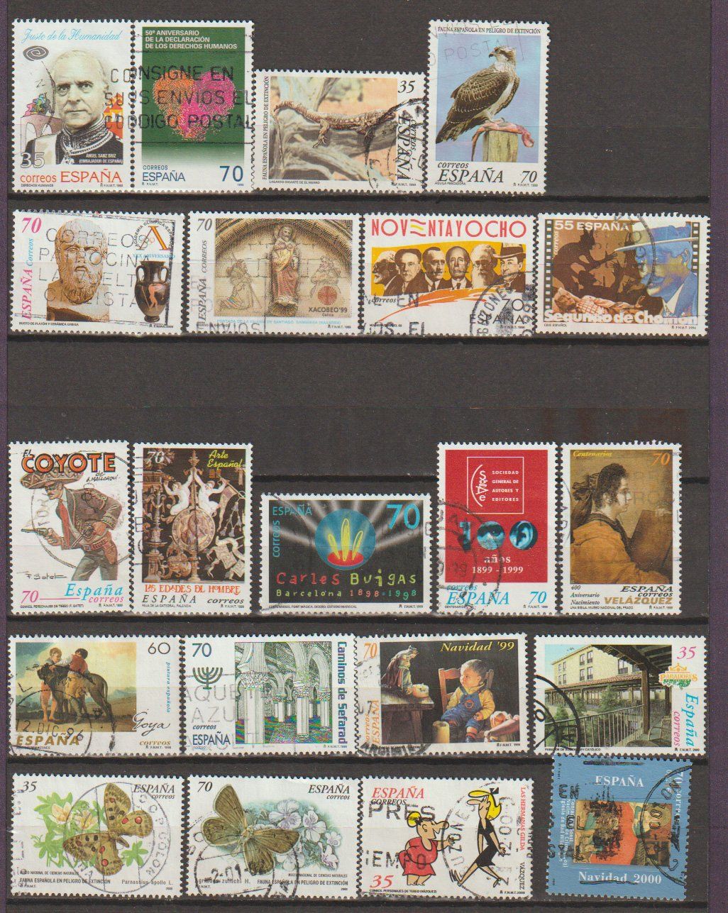 Alle Briefmarken: Espagne – Gebraucht aus Crans-Montana von kira56